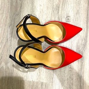 Express brand strap heels in excellent condition